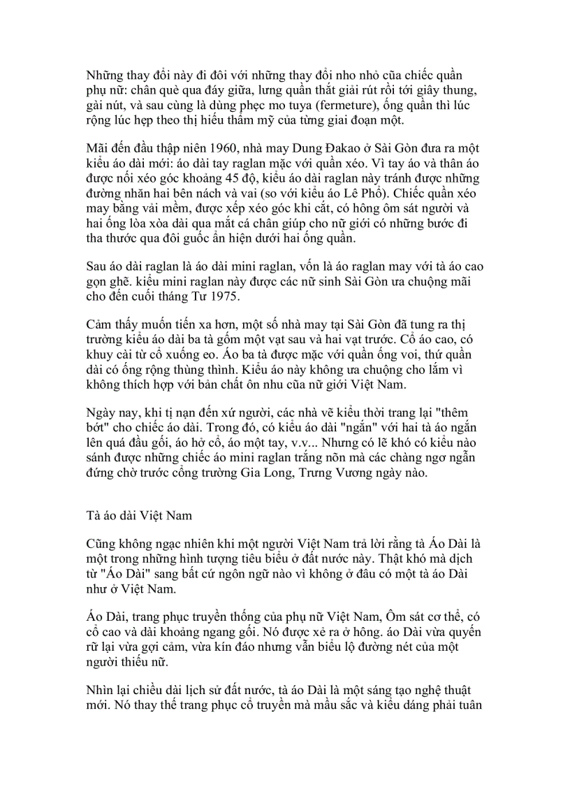 image for page Lịch sử của áo dài Việt Nam