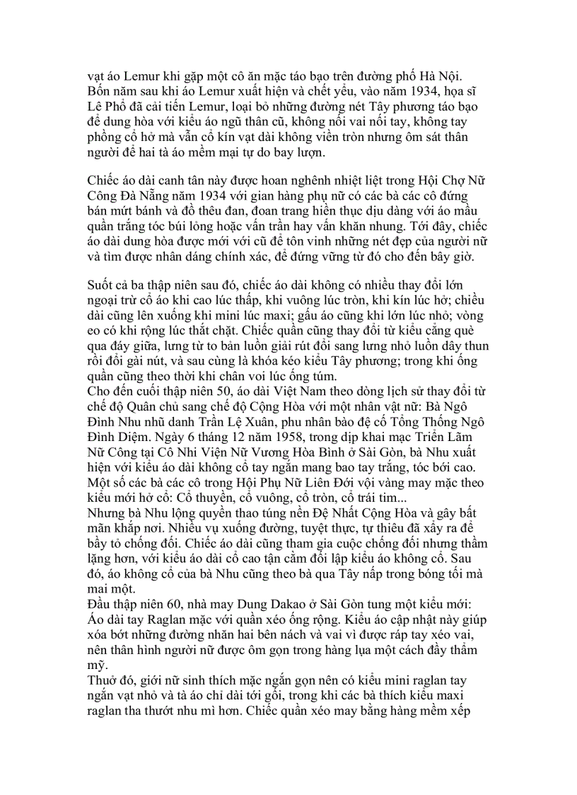 image for page Lịch sử của áo dài Việt Nam