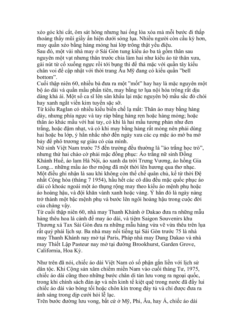 image for page Lịch sử của áo dài Việt Nam