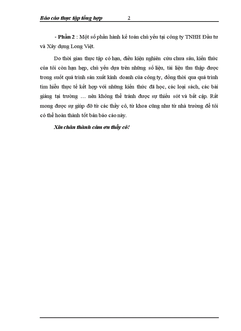 image for page Một số phần hành kế toán chủ yếu tại công ty TNHH Đầu tư và Xây dựng Long Việt