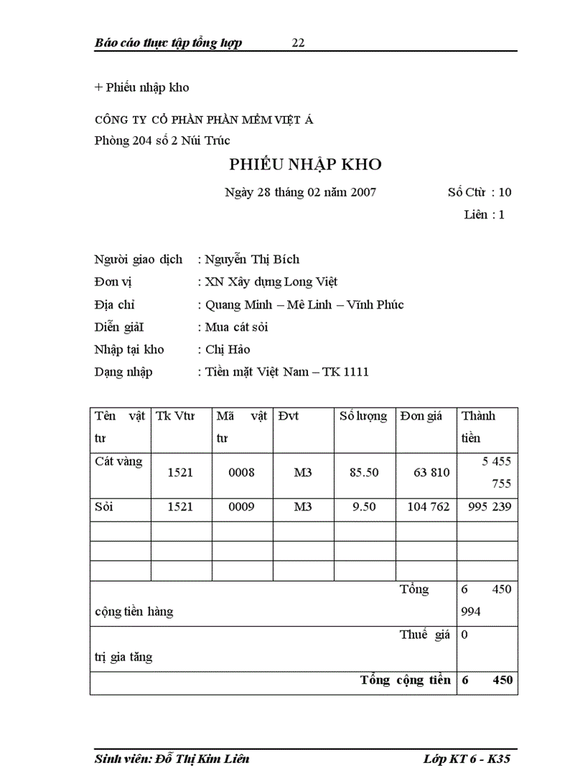 image for page Một số phần hành kế toán chủ yếu tại công ty TNHH Đầu tư và Xây dựng Long Việt