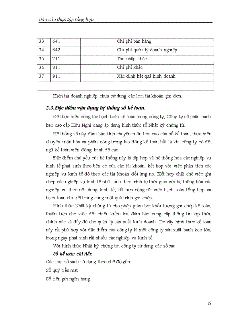 image for page Báo cáo thực tập tại Công ty cổ phần bánh kẹo cao cấp Hữu Nghị