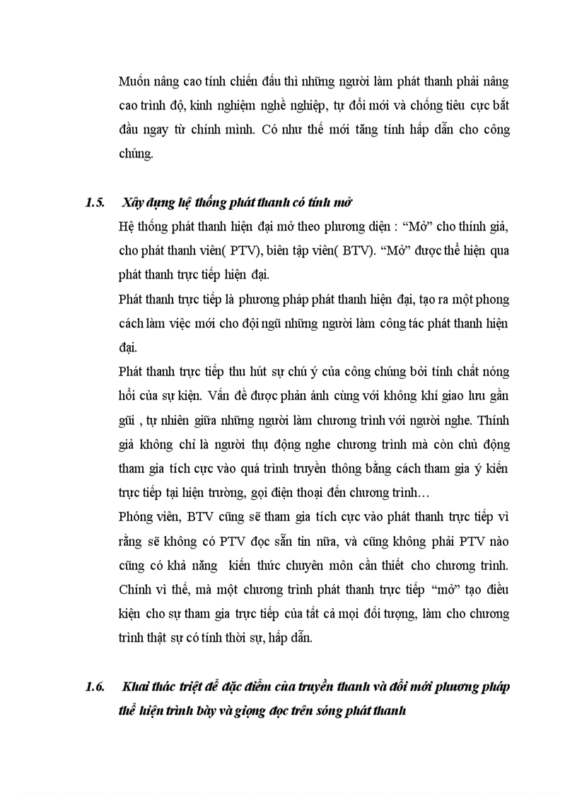 image for page Phát thanh hiện đại Xu thế của phát thanh Nhận xét một chương trình phát thanh Xây dựng kịch bản