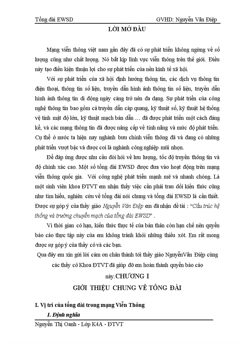 image for page Cấu trúc hệ thống và trường chuyển mạch của tổng đài EWSD