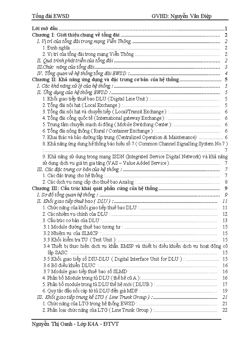 image for page Cấu trúc hệ thống và trường chuyển mạch của tổng đài EWSD