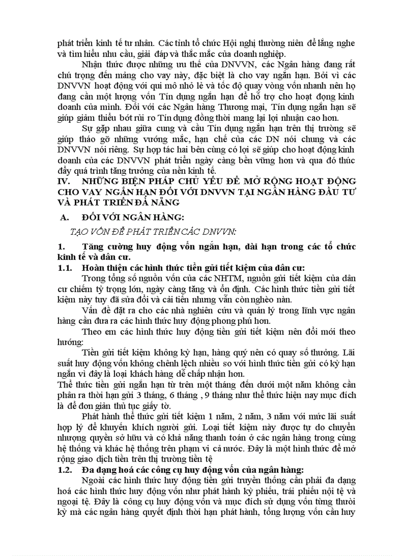 image for page Phân tích tình hình cho vay ngắn hạn đối với doanh nghiệp vừa và nhỏ tại Ngân hàng Đầu tư và phát triển Đà Nẵng