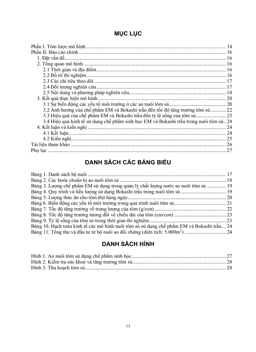 image for page Đánh giá hiệu quả kinh tế và ảnh hưởng môi trường của việc sử dụng chế phẩm sinh học trong việc nuôi tôm sú xã Quảng Công