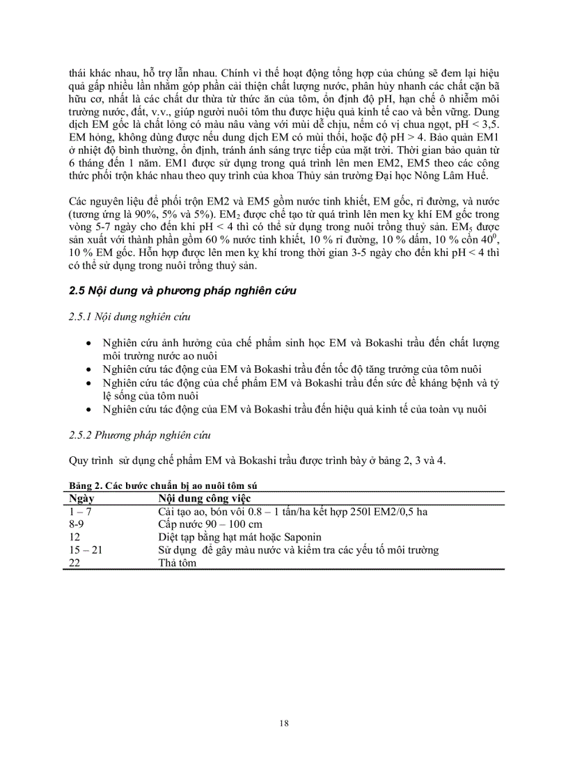 image for page Đánh giá hiệu quả kinh tế và ảnh hưởng môi trường của việc sử dụng chế phẩm sinh học trong việc nuôi tôm sú xã Quảng Công