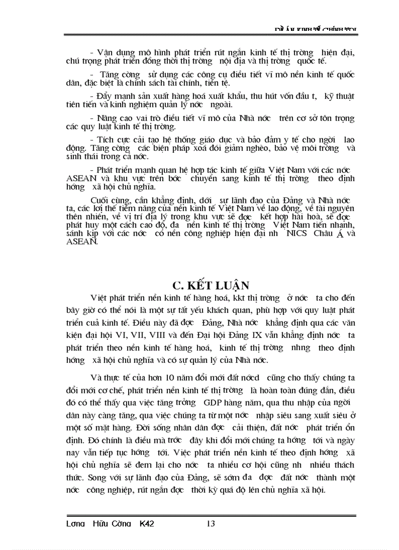 image for page Phân tích tính tất yếu khách quan đặc điểm của kinh tế thị trường định hướng XHCN ở Việt Nam và các giải pháp để phát triển nó