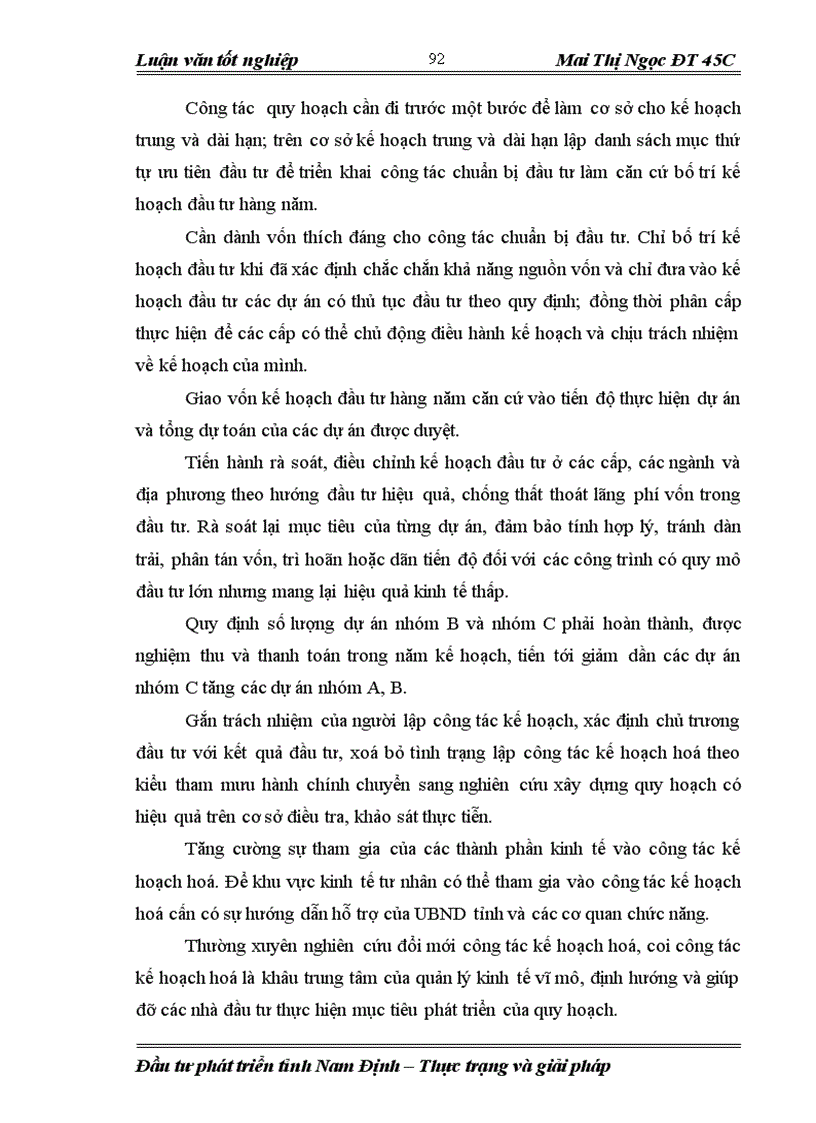 image for page Đầu tư phát triển ở tỉnh Nam Định giai đoạn 2001 2006 Thực trạng và giải pháp