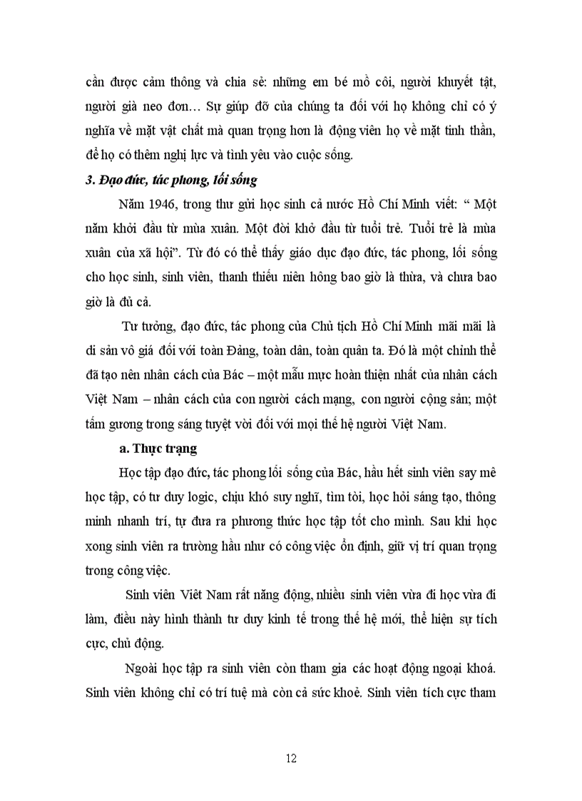 image for page Những phẩm chất đạo đức cơ bản của con người Việt Nam theo tư tưởng Hồ Chí Minh và liên hệ việc xây dựng đạo đức sinh viên đại học Lao Động xã hội