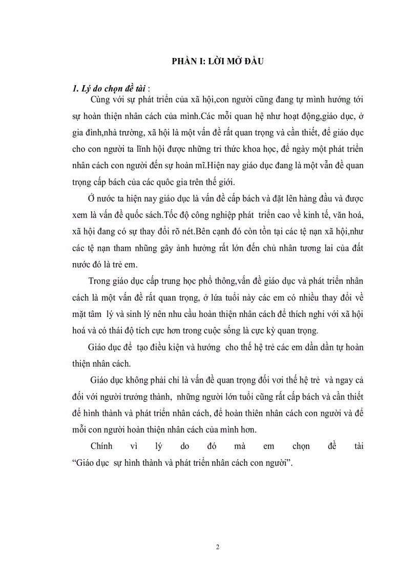 image for page Giáo dục sự hình thành và phát triển nhân cách con người