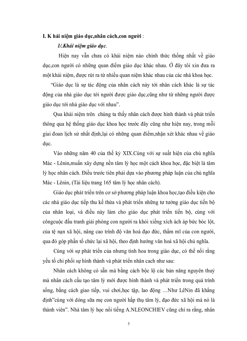 image for page Giáo dục sự hình thành và phát triển nhân cách con người