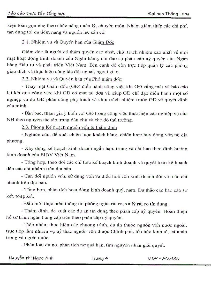 image for page Báo cáo thực tập tại BIDV Hòa Bình