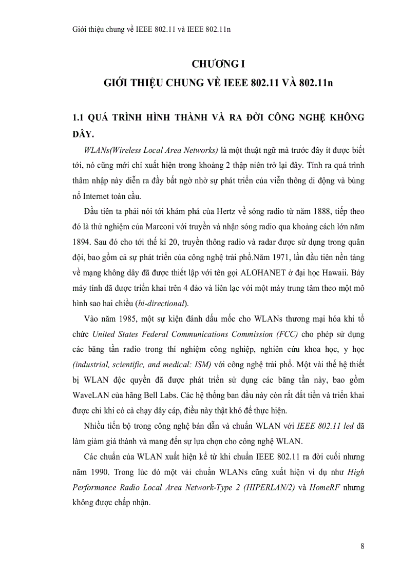 image for page Giới thiệu chung về IEEE 802 11 và IEEE 802 11n