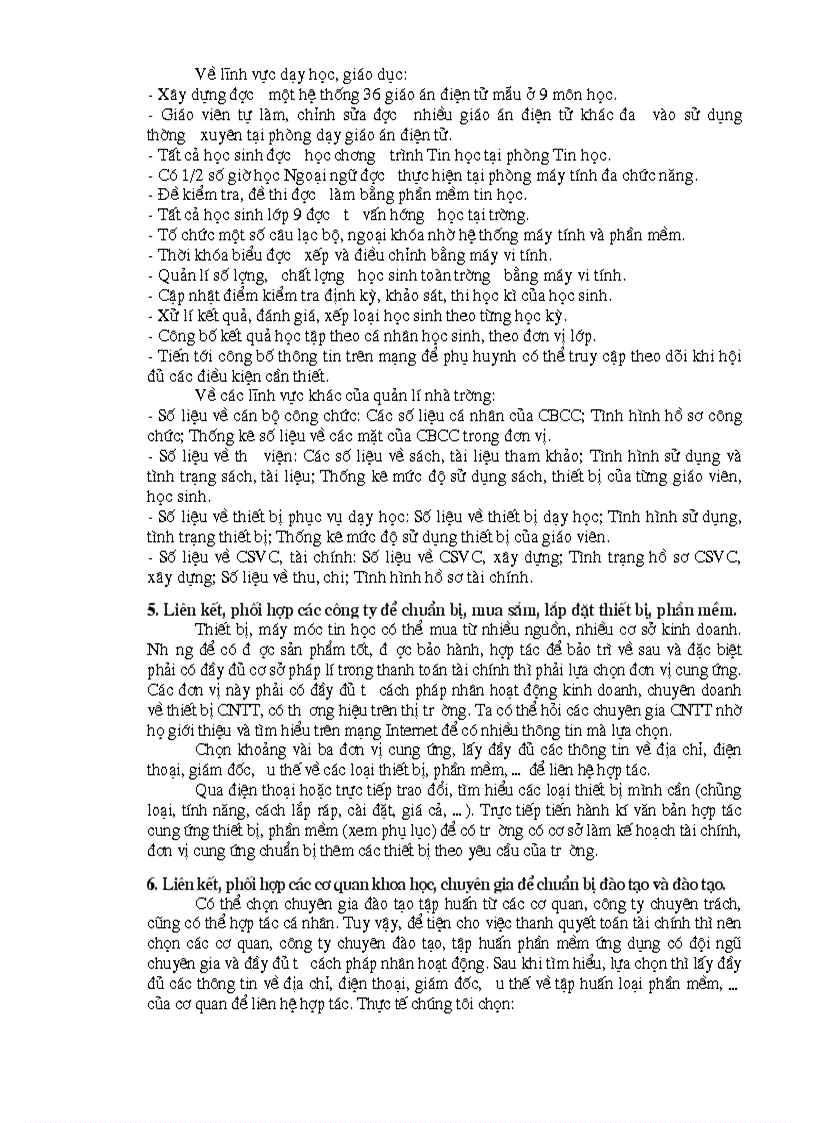 image for page Kinh nghiệm triển khai ứng dụng công nghệ thông tin vào nhà trường góp phần thực hiện đổi mới phương pháp dạy học và quản lí nhà trường