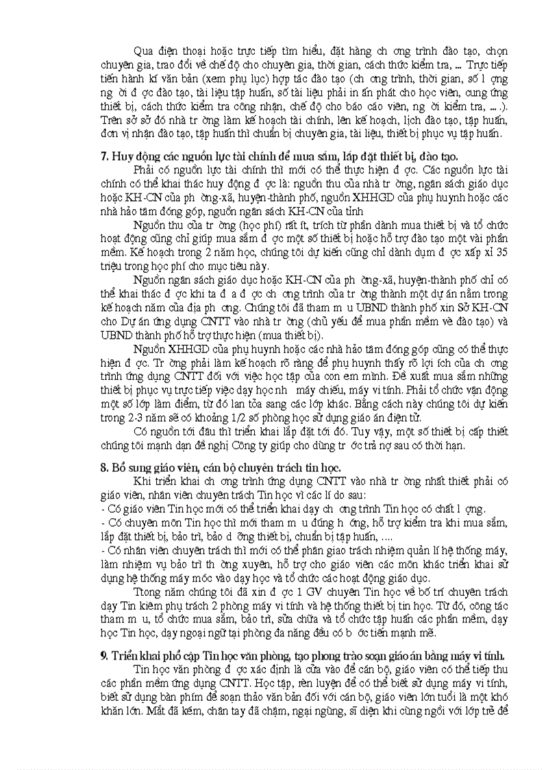 image for page Kinh nghiệm triển khai ứng dụng công nghệ thông tin vào nhà trường góp phần thực hiện đổi mới phương pháp dạy học và quản lí nhà trường