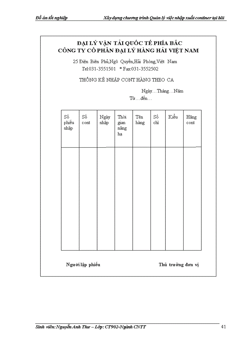 image for page Xây dựng chương trình Quản lý việc nhập xuất continer tại bãi