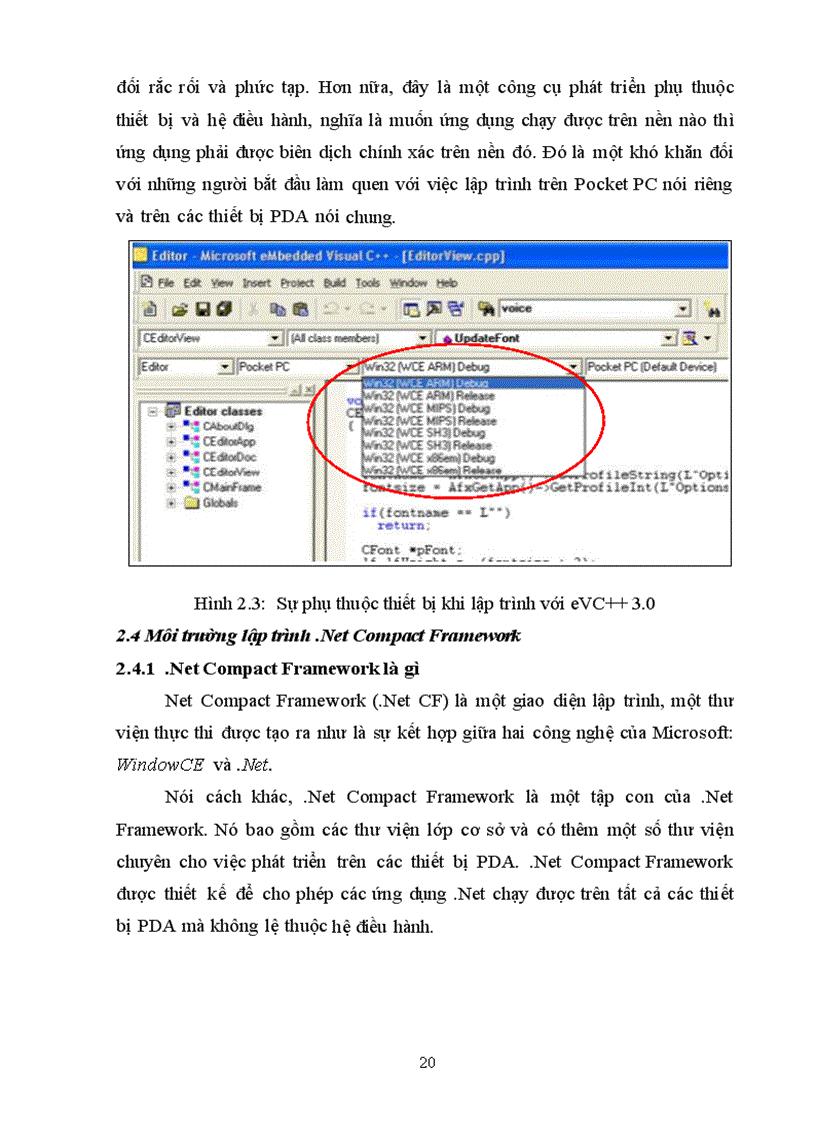 image for page Tổng quan về Pocket PC và môi trường lập trình Net Compact