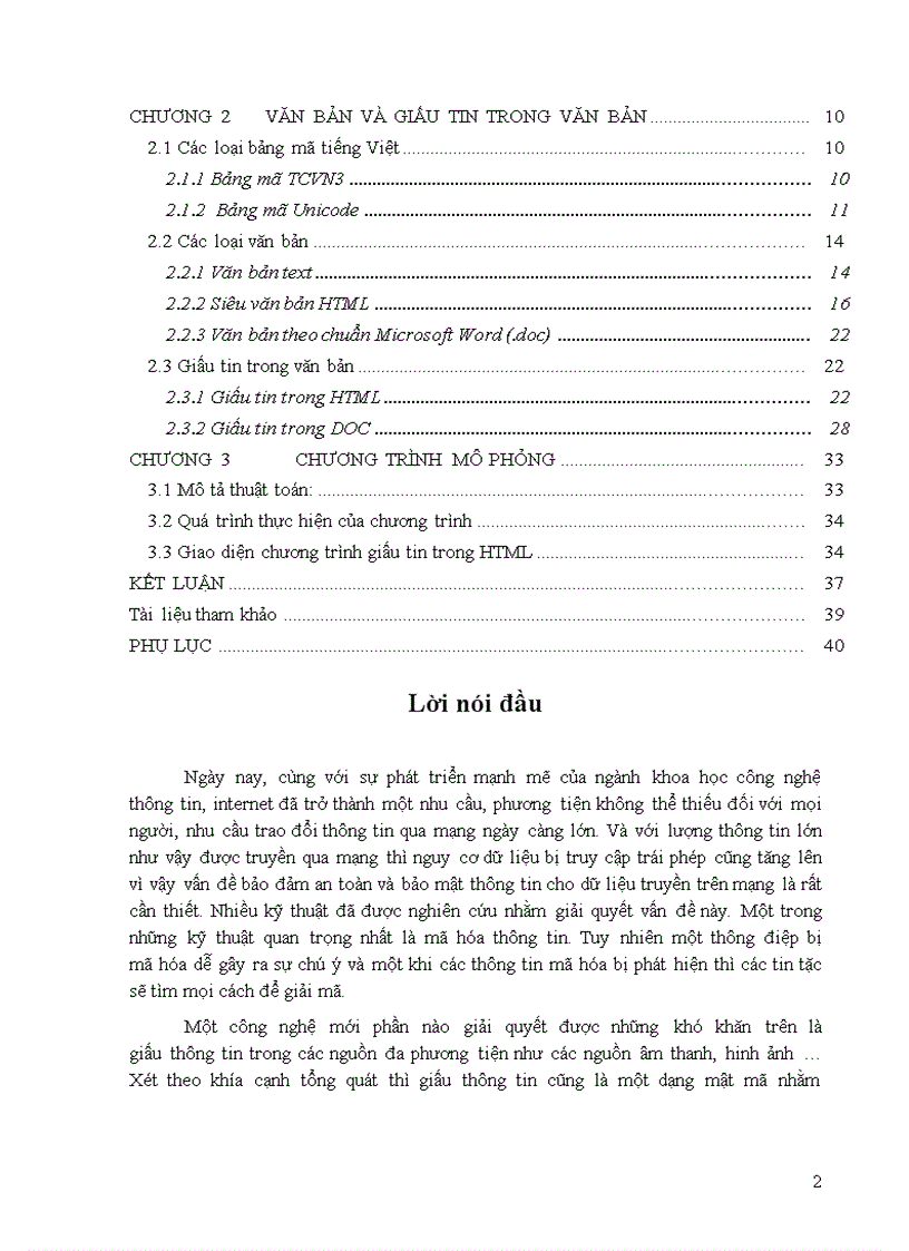 image for page Kỹ thuật giấu tin trong văn bản