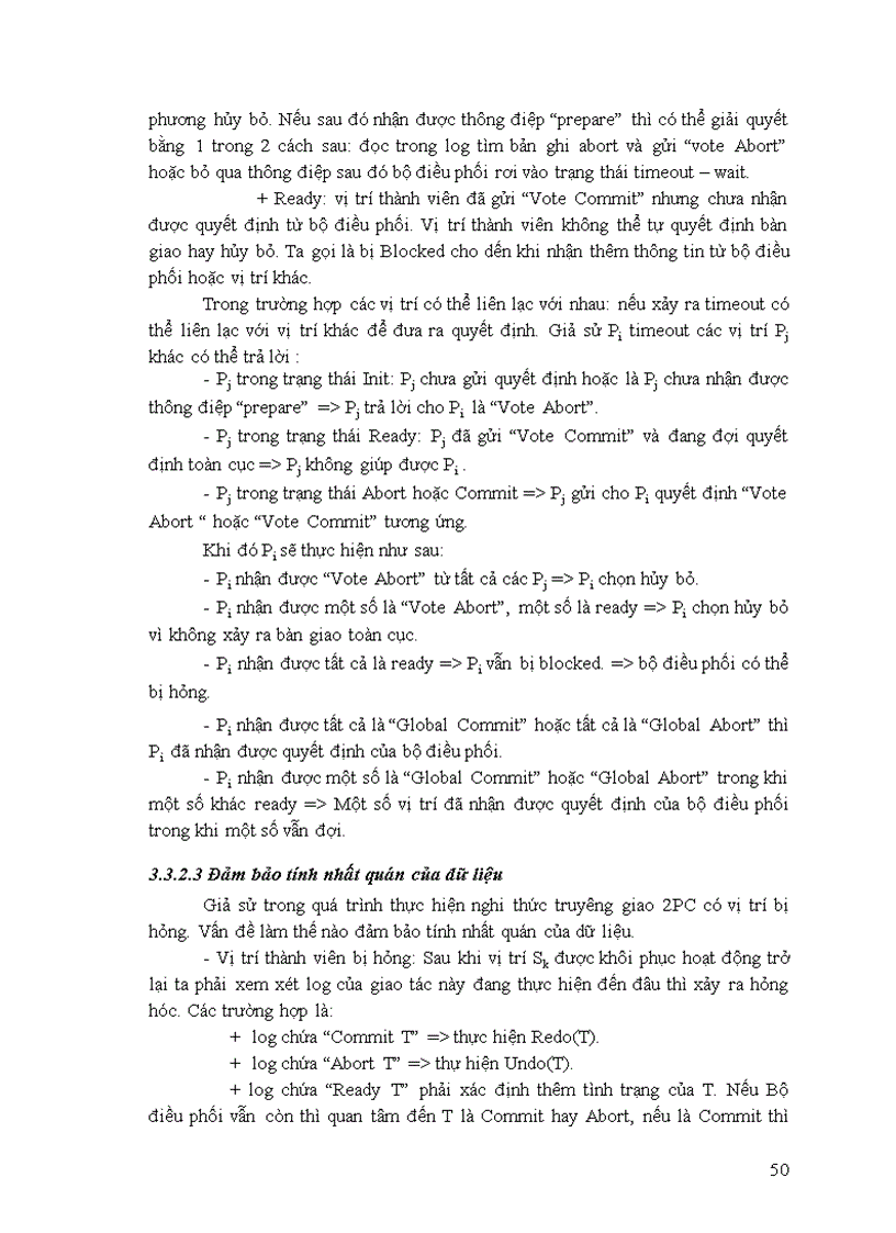 image for page Các phương pháp điều khiển tương tranh và truy cập dữ liệu trong cơ sở đữ liệu phân tán