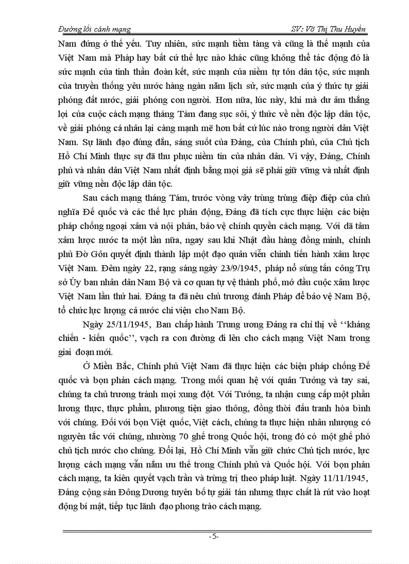 image for page Tiểu luận môn Đường lối CM ĐCS VN