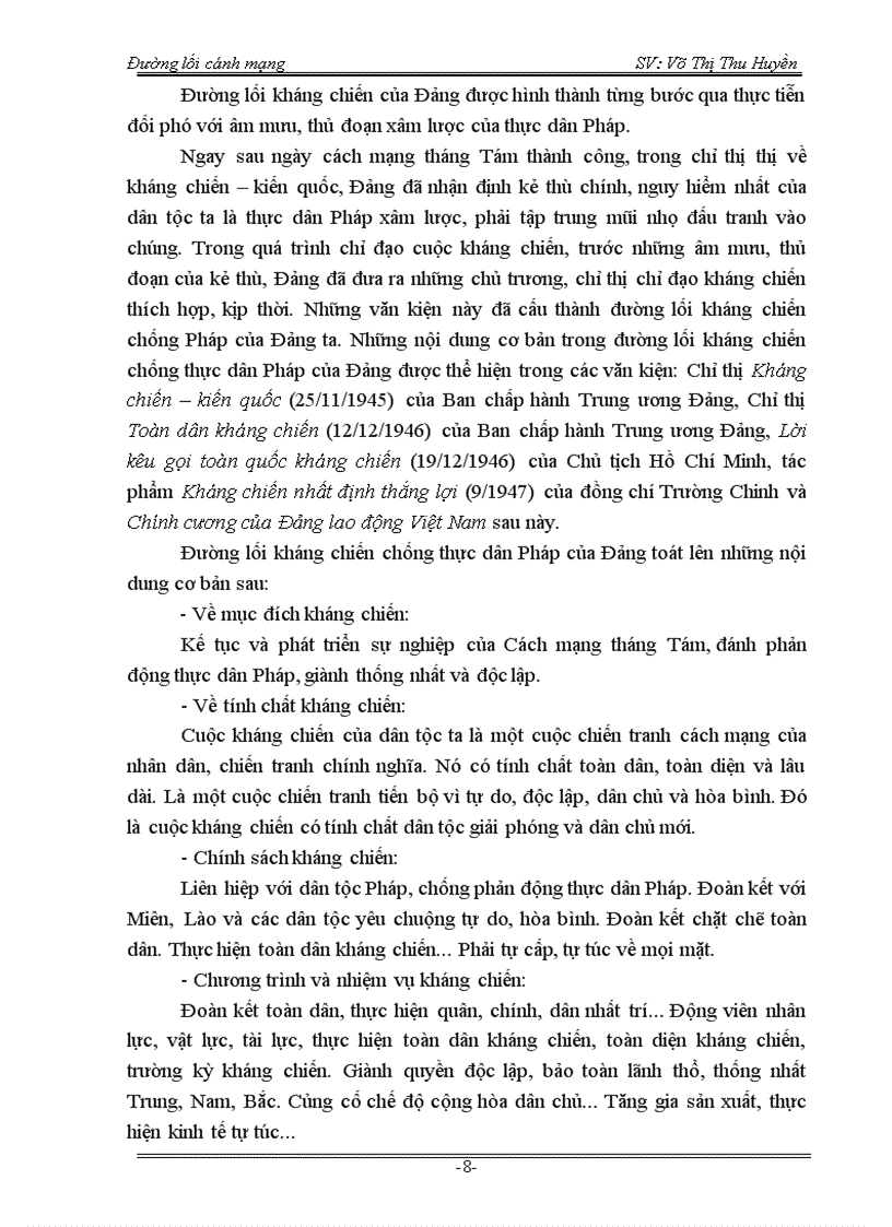 image for page Tiểu luận môn Đường lối CM ĐCS VN