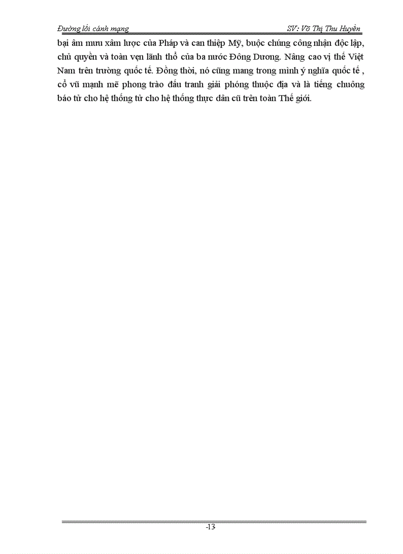 image for page Tiểu luận môn Đường lối CM ĐCS VN