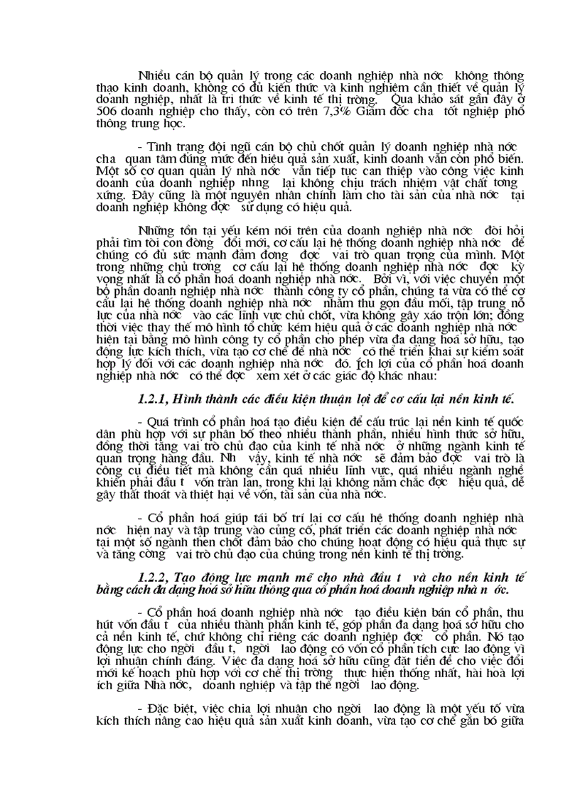 image for page Đẩy mạnh quá trình cổ phần hoá doanh nghiệp nhà nước ở Việt Nam Thực trạng và giải phap