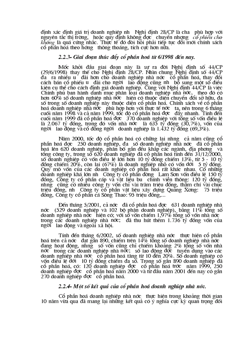 image for page Đẩy mạnh quá trình cổ phần hoá doanh nghiệp nhà nước ở Việt Nam Thực trạng và giải phap