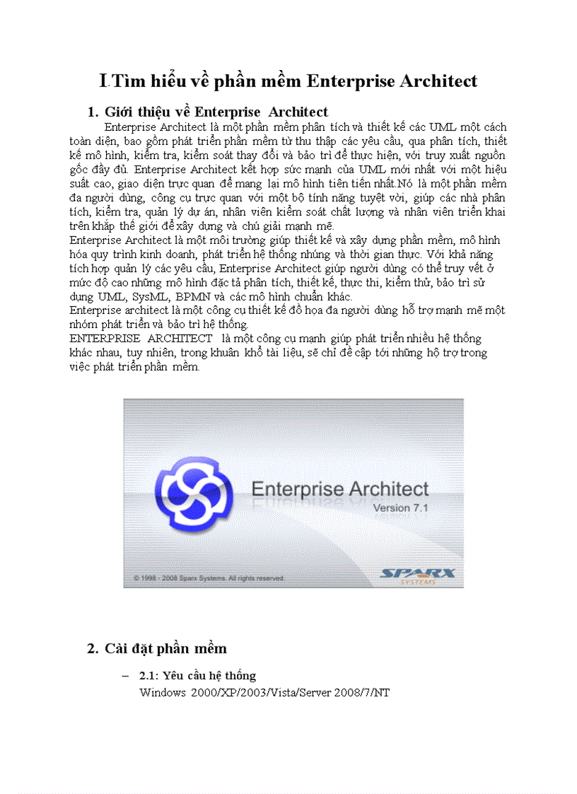 image for page Tìm hiểu và cách sử dụng phần mềm enterprise architect