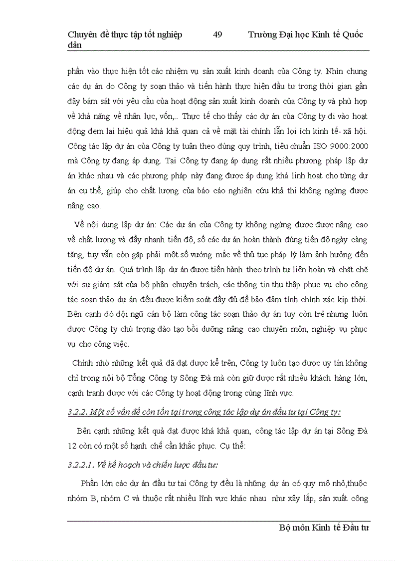 image for page Hoàn thiện công tác lập dự án đầu tư tại Công ty cổ phần Sông Đà 12