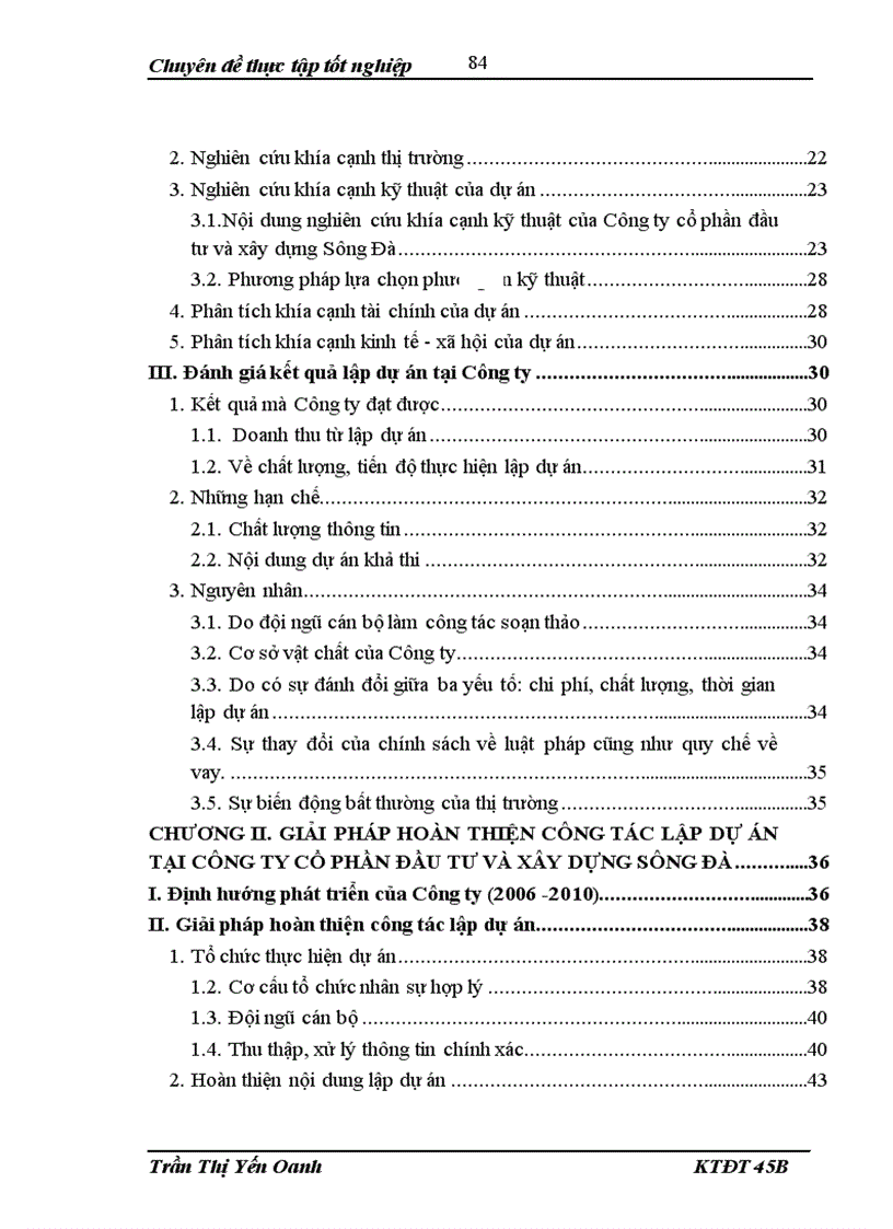 image for page Hoàn thiện công tác tư vấn lập dự án tại Công ty cổ phần Đầu tư và Xây dựng Sông Đà