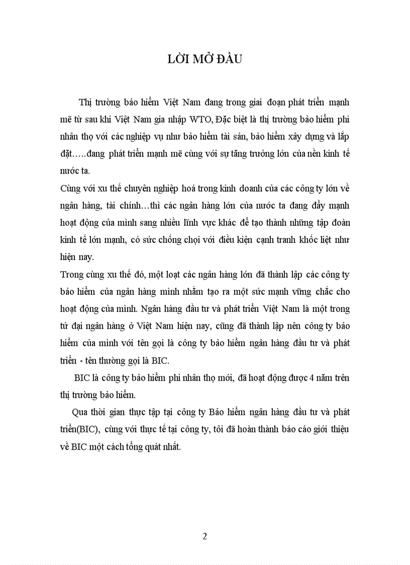 image for page Tại Công ty Bảo hiểm ngân hàng NHĐT PT BIC