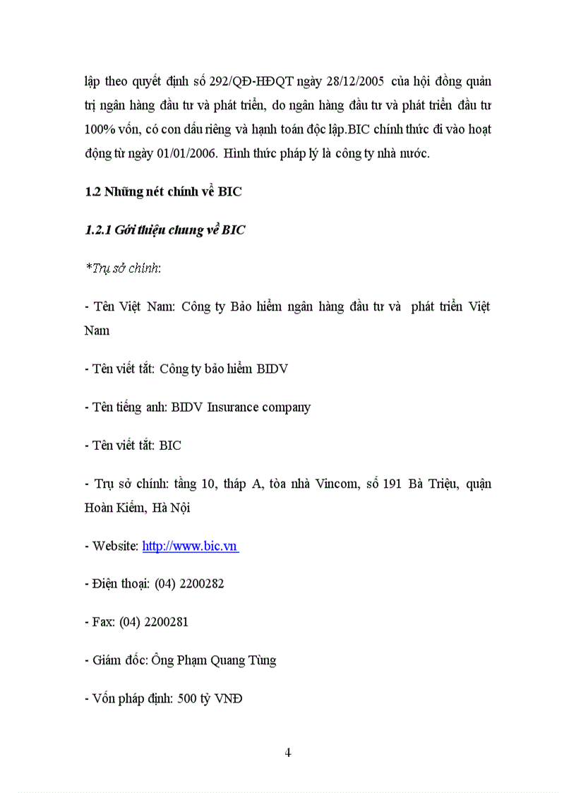 image for page Tại Công ty Bảo hiểm ngân hàng NHĐT PT BIC