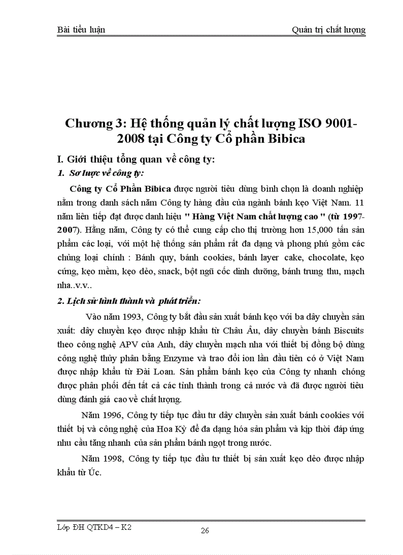 image for page Hệ thống quản lý chất lượng ISO 9001 2008 tại Công ty Cổ phần Bibica