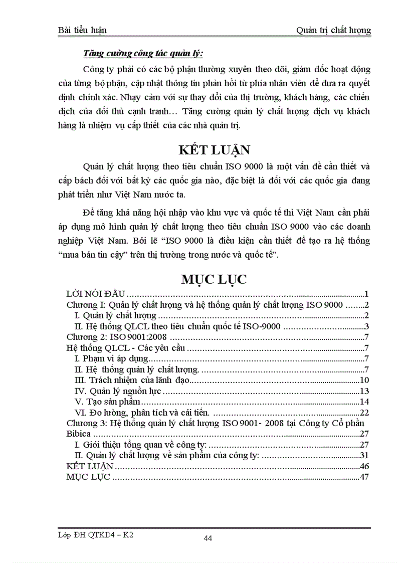 image for page Hệ thống quản lý chất lượng ISO 9001 2008 tại Công ty Cổ phần Bibica