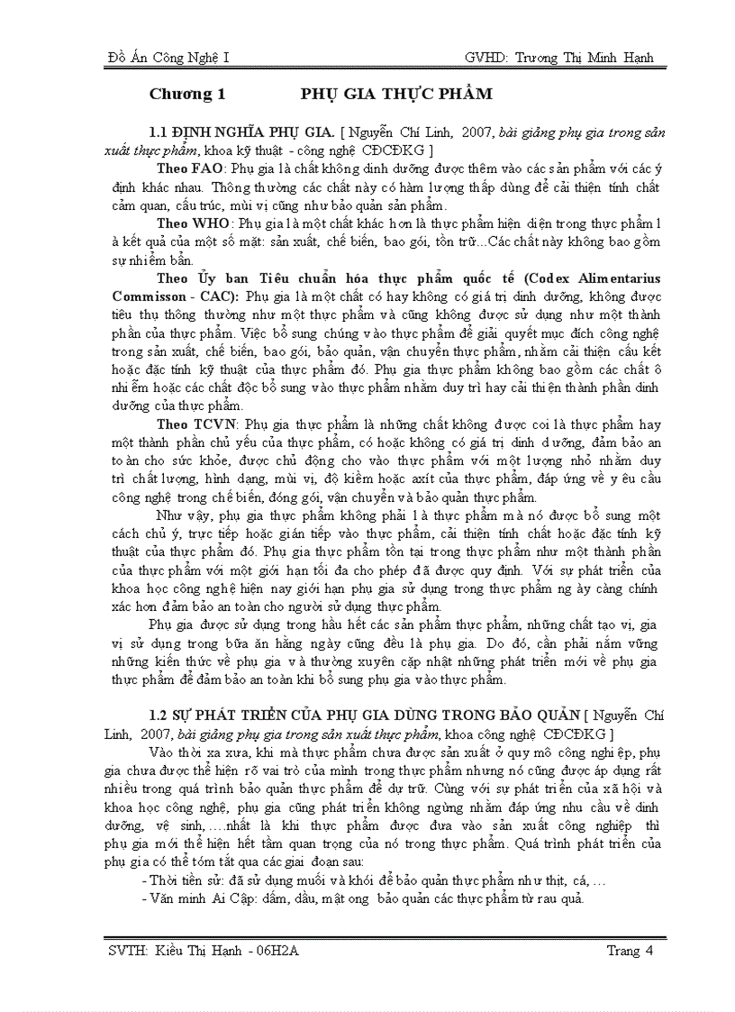 image for page Luận văn tốt nghiệp Phụ gia thực phẩm