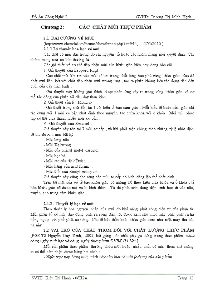 image for page Luận văn tốt nghiệp Phụ gia thực phẩm