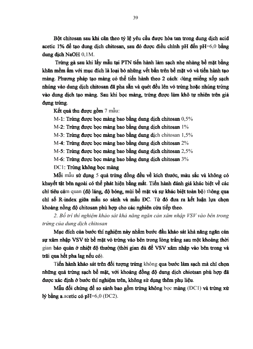 image for page Nghiên cứu sử dụng dung dịch chitosan và phụ liệu để kéo dài thời gian bảo quản trứng gà tươi