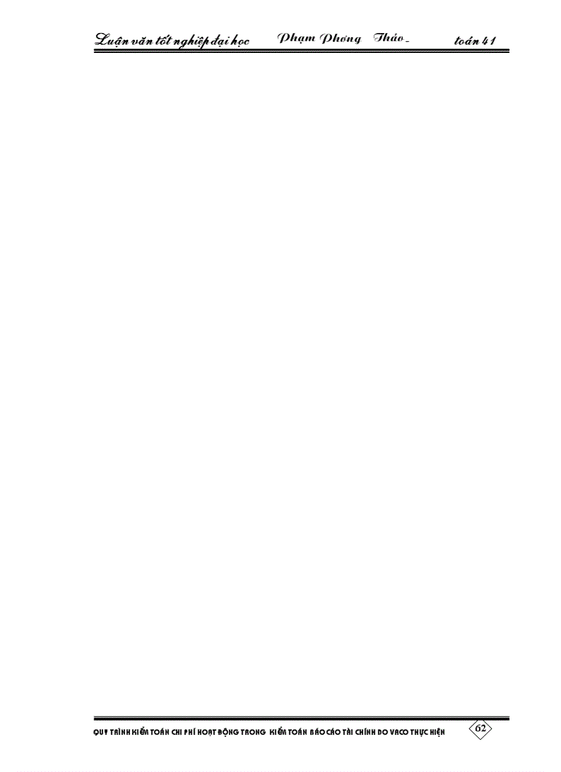 image for page Quy trình kiểm toán chi phí hoạt động trong kiểm toán báo cáo tài chính do Công ty Kiểm toán Việt Nam VACO thực hiện