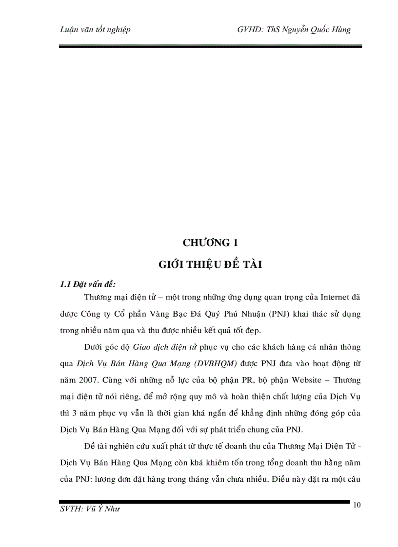 image for page Đo lường mức độ nhận biết và thái độ của HS SV ở một số trường THPT tại thành phố HCM về dịch vụ bán hàng qua mạng vủa PNJ Silver