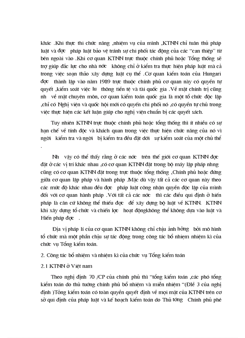 image for page Địa vị pháp lí và chức năng nhiệm vụ của cơ quan kiểm toán nhà nước trong sự so sánh quốc tế