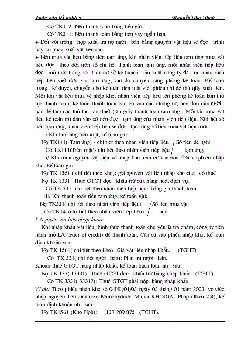 image for page Hoàn thiện hạch toán nguyên vật liệu với việc nâng cao hiệu quả sử dụng vốn lưu động tại công ty Dược liệu TWI