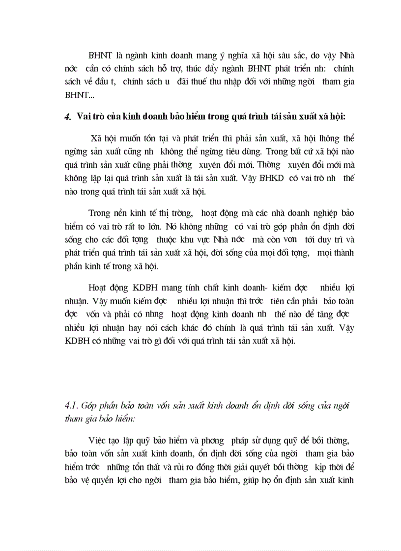image for page Bảo hiểm kinh doanh và vai trò của nó đối với quá trình tái sản xuất xã hội