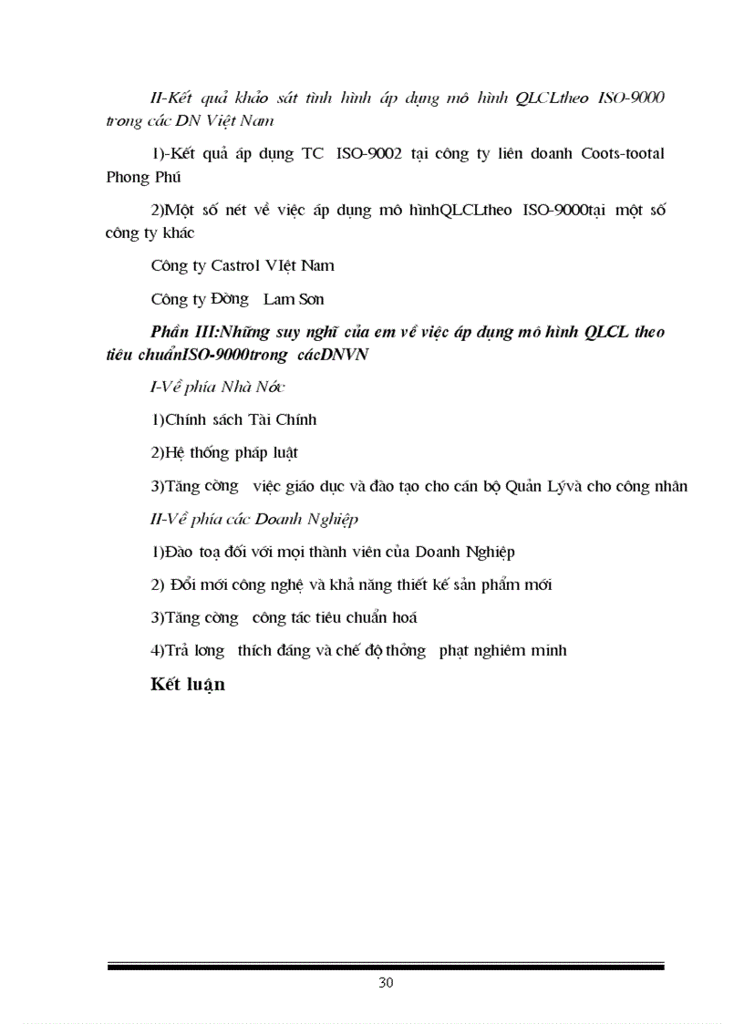 image for page Hệ thống Quản lý chất luợng theo tiêu chuân ISO 9000 và việc áp dụng nó vào trong các doanh nghiệp Việt Nam