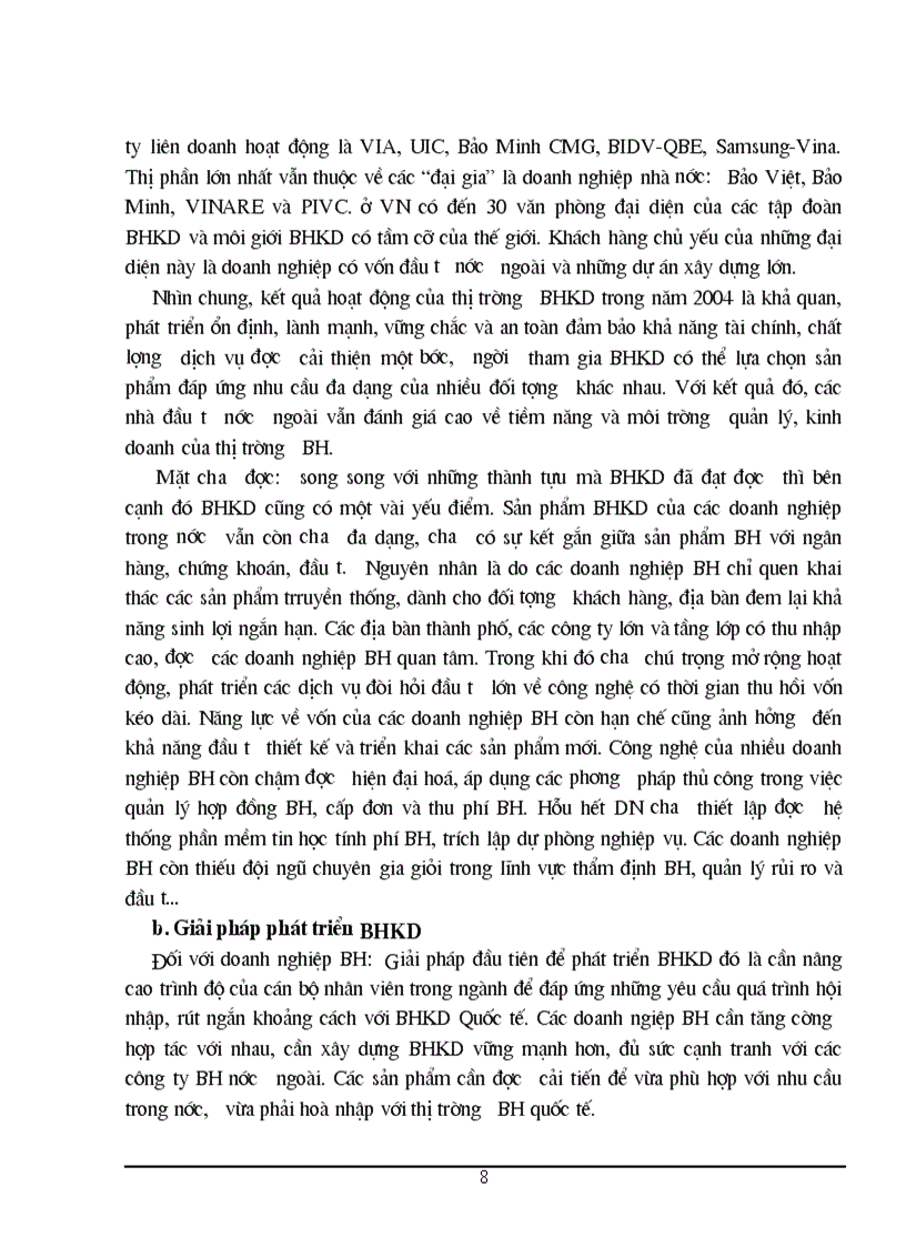 image for page Bảo hiểm kinh doanh và vai trò của nó đối với quá trình táI sản xuất xa hội ở nước ta