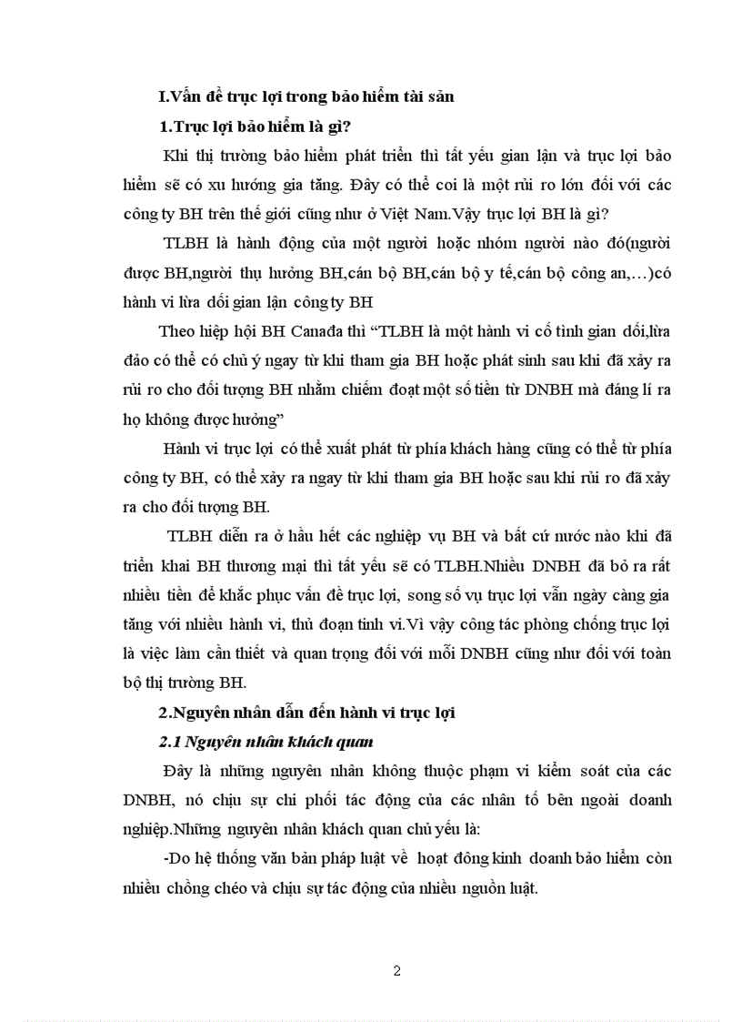 image for page Trục lợi bảo hiểm trong bảo hiểm tài sản thực trạng và giải pháp