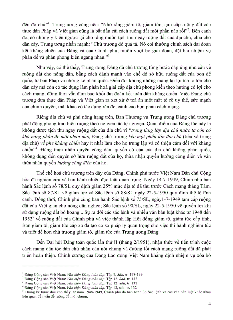 image for page Quan điểm tiến hành cải cách ruộng đất ở việt nam trong những năm 1945 1956 qua các nghị quyết trung ương đảng