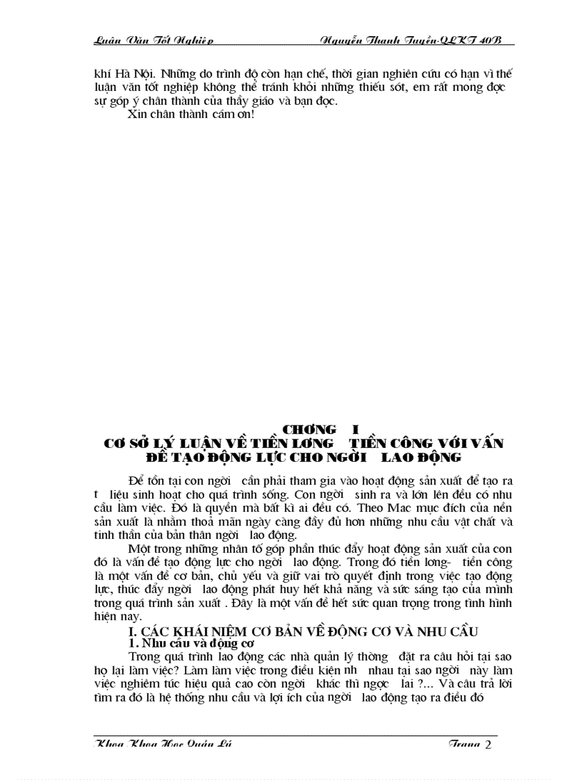 image for page Một số biện pháp nâng cao hiệu quả công tác trả lương với vấn đề tạo động lực cho con người lao động ở Công ty cơ khí Hà Nội